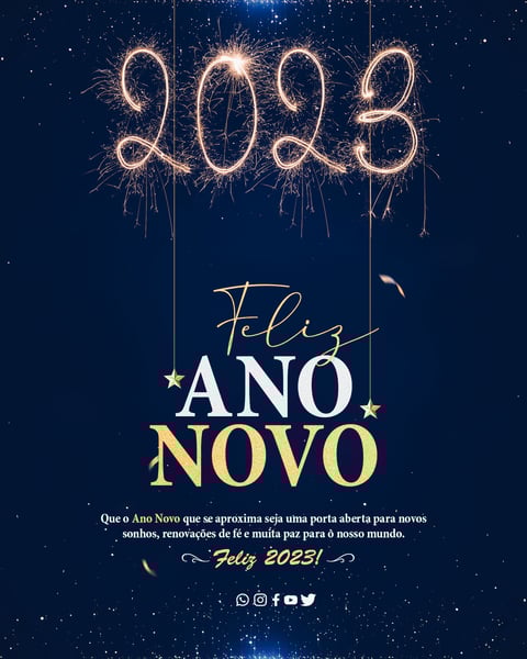 SOCIAL MEDIA - FEED - #02 - FELIZ ANO NOVO - 2023