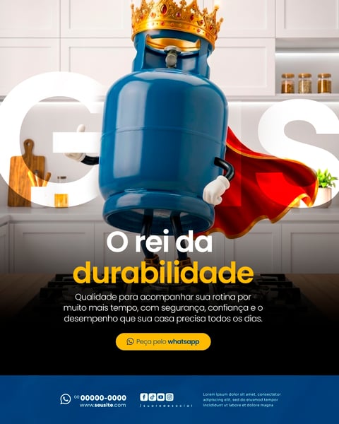 DISTRIBUIDORA DE GÁS SOCIAL MEDIA PSD EDITÁVEL 9