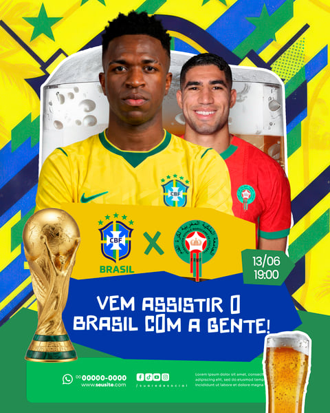 BAR ESPORTIVO JOGO BRASIL COPA DO MUNDO 2026 SOCIAL MEDIA PSD EDITÁVEL 7