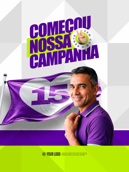VEM COM A GENTE COMEÇOU NOSSA CAMPANHA PACK POLÍTICO SOCIAL MEDIA PSD
