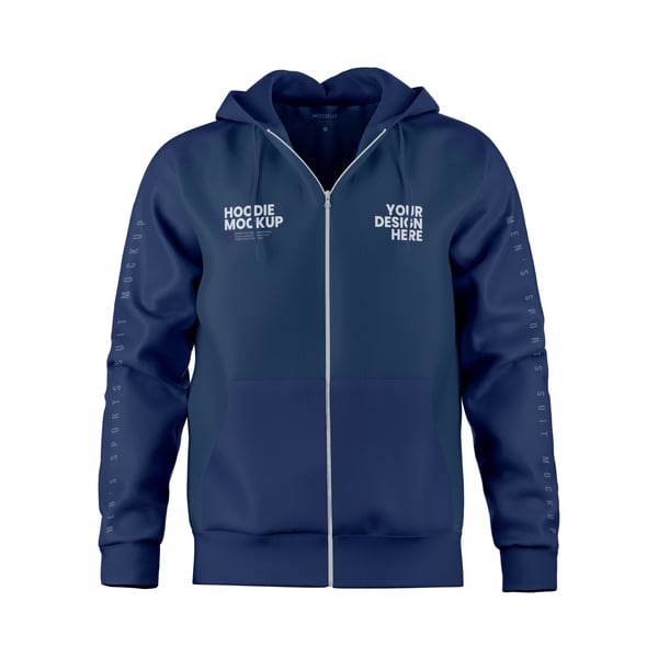 MOLETOM COM ZIPPER PSD EDITÁVEL MOCKUP