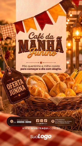 STORY FESTA JUNINA SÃO JOÃO SOCIAL MEDIA TEMPLATE PSD EDITÁVEL 02