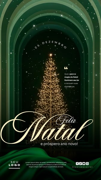 FELIZ NATAL 25 DE DEZEMBRO STORY SOCIAL MEDIA PSD EDITÁVEL 5