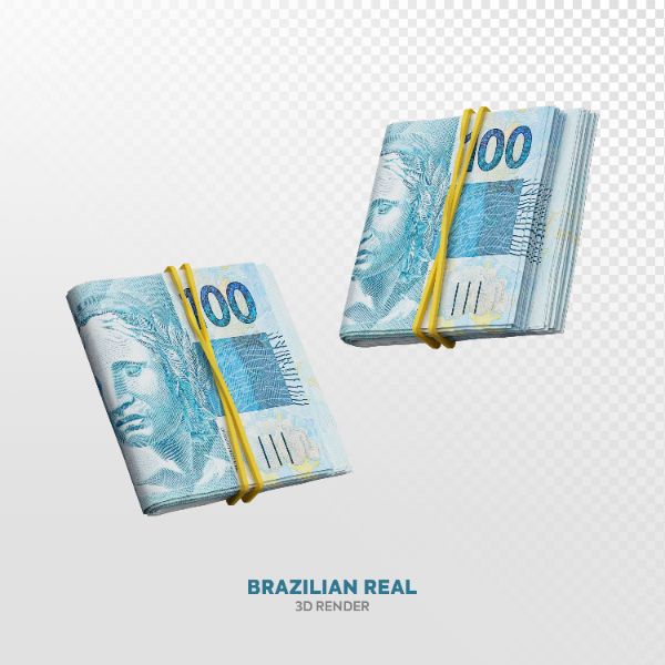 NOTAS DE 100 REAIS ELEMENTO 3D REALISTA