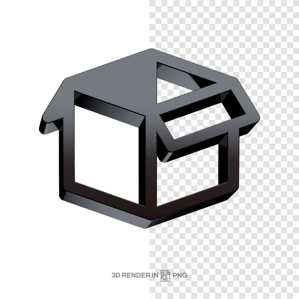 ELEMENTO 3D RENDER CAIXA ALTA DEFINIÇÃO