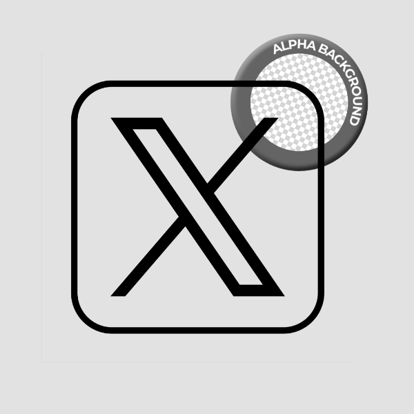 LOGO REDE SOCIAL X PNG TRANSPARENTE SEM FUNDO