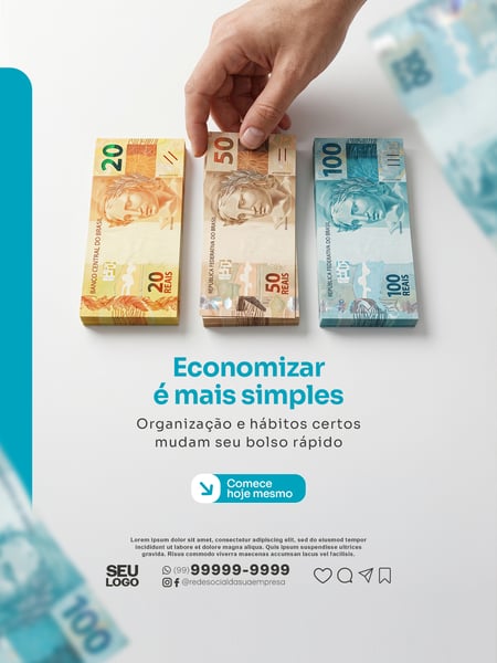 SOCIAL MEDIA ECONOMIA NO DIA A DIA PSD EDITÁVEL 06