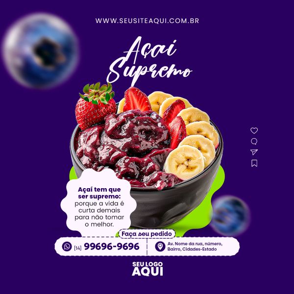 FEED VERTICAL - AÇAÍTERIA - AÇAÍ - SORVETERIA | SOCIAL MEDIA