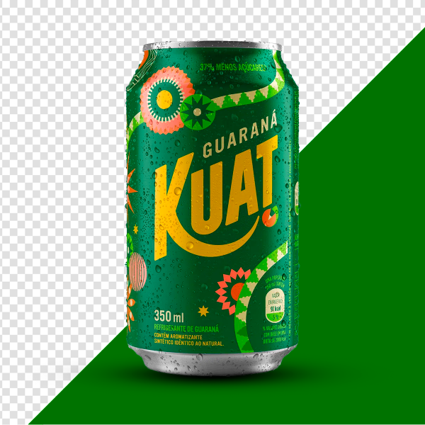 IMAGEM SEM FUNDO LATA REFRIGERANTE GUARANÁ KUAT