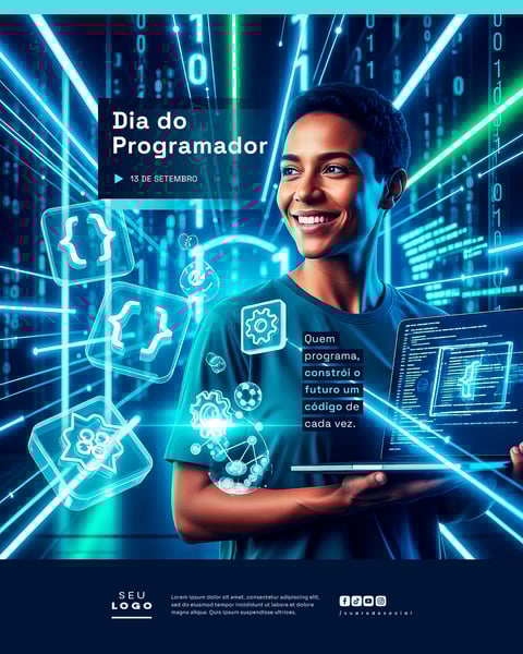 DIA DO PROGRAMADOR 13 DE SETEMBRO SOCIAL MEDIA PSD EDITÁVEL 4