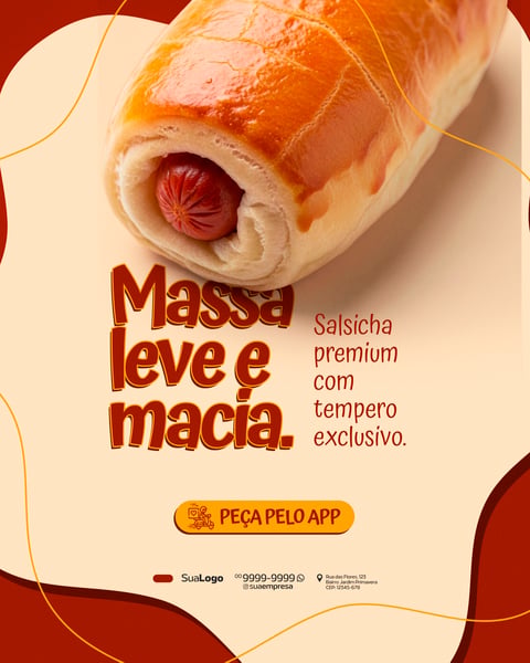 SALGADOS LANCHONETE PROMOÇÃO SOCIAL MEDIA PSD EDITÁVEL 3