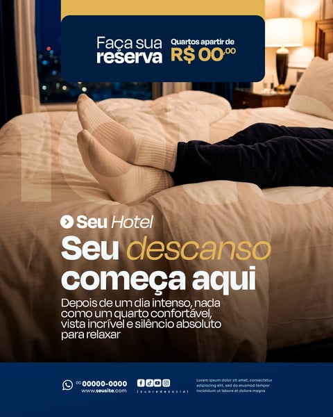 Hotel Social Media PSD Editável 8