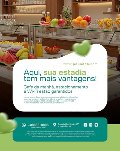 SOCIAL MEDIA HOSPEDAGEM POUSADA 2