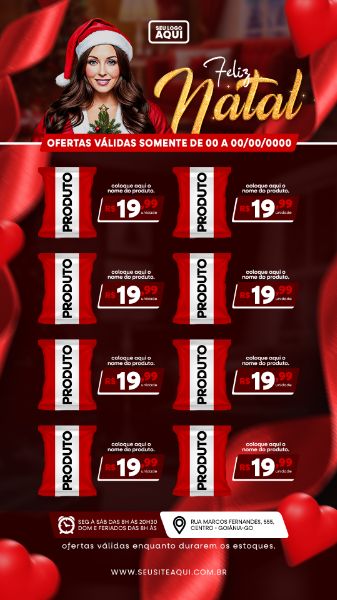 STORY | TABLÓIDE | FOLHETO | FELIZ NATAL | PSD EDITÁVEL