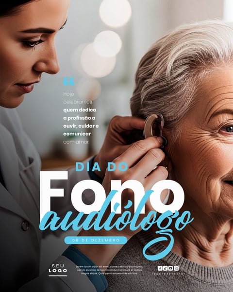 DIA DO FONOAUDIÓLOGO 09 DE DEZEMBRO SOCIAL MEDIA PSD EDITÁVEL 3