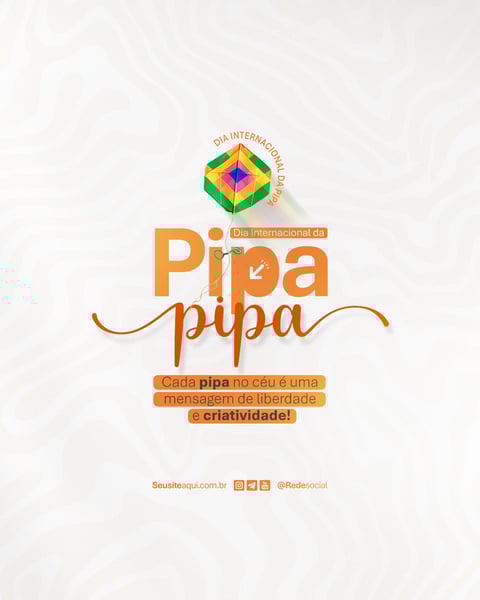 DIA INTERNACIONAL DA PIPA 14 DE JANEIRO DIA DA PIPA SOCIAL MEDIA PSD EDITÁVEL