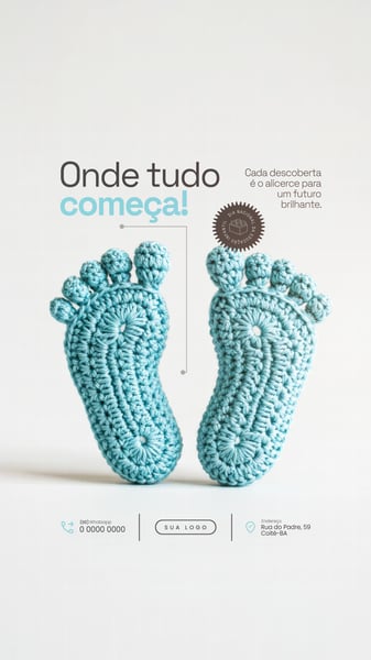 ONDE TUDO COMEÇA DIA NACIONAL DA EDUCAÇÃO INFANTIL SOCIAL MEDIA PSD EDITÁVEL