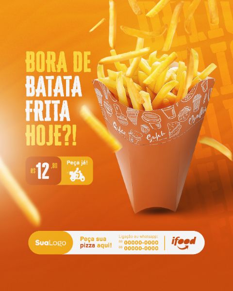 HAMBURGUERIA E PIZZARIA SOCIAL MEDIA POST FEED VERTICAL