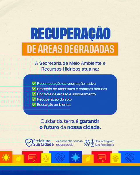 SOCIAL MEDIA POSTAGEM MEIO AMBIENTE PREFEITURA 1