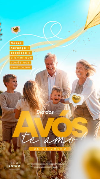 DIA DOS AVÓS 26 DE JULHO STORY SOCIAL MEDIA PSD EDITÁVEL 2
