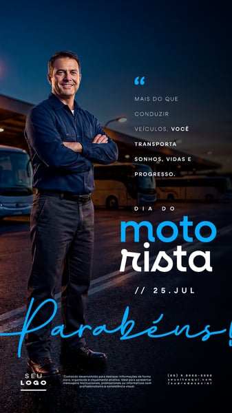 DIA DO MOTORISTA 25 DE JULHO STORY SOCIAL MEDIA PSD EDITÁVEL 2