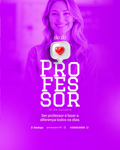 DIA DO PROFESSOR SOCIAL MEDIA PSD FLYER 7