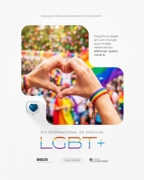 DIA INTERNACIONAL DO ORGULHO LGBT ARTE SOCIAL MEDIA PSD EDITÁVEL 5