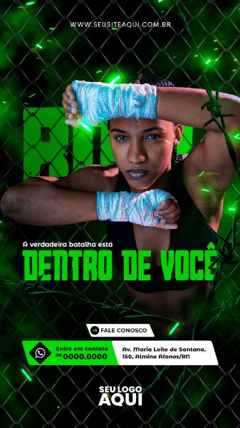 STORY - AULAS DE BOXE | ESPORTE | LUTA | PSD EDITÁVEL