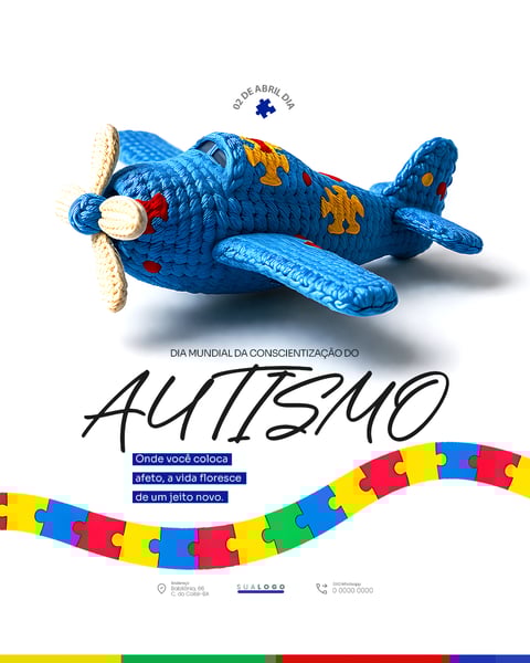 CONSCIENTIZAÇÃO AUTISMO 02 DE ABRIL SOCIAL MEDIA PSD EDITÁVEL 4