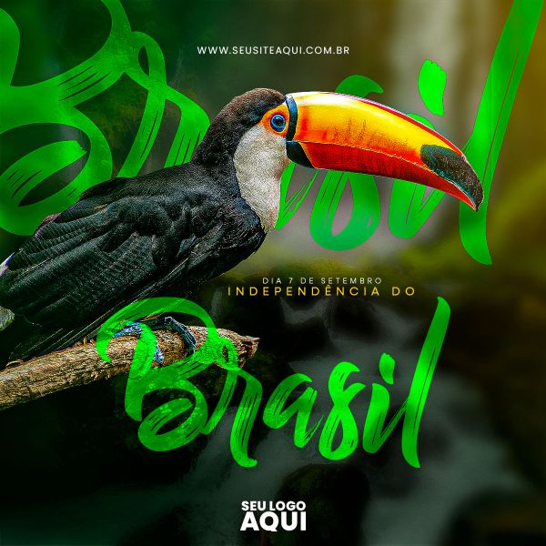 FEED QUADRADO - DIA DA INDEPENDÊNCIA DO BRASIL | SOCIAL MEDIA | PSD EDITÁVEL