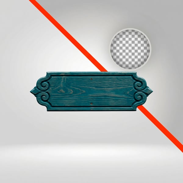 PLACA DE MADEIRA RETANGULAR COM ORNAMENTOS  AZUL 3D DECORAÇÃO SÃO JOÃO 10