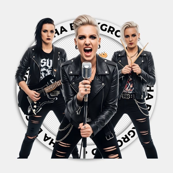 MULHERES ROCKEIRAS UMA CANTORA UMA GUITARRISTA E UMA BATERISTA 03