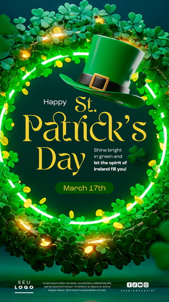 ST. PATRICK'S DAY CELEBRATION POSTER TEMPLATE STORY SOCIAL MEDIA PSD EDITÁVEL (4)