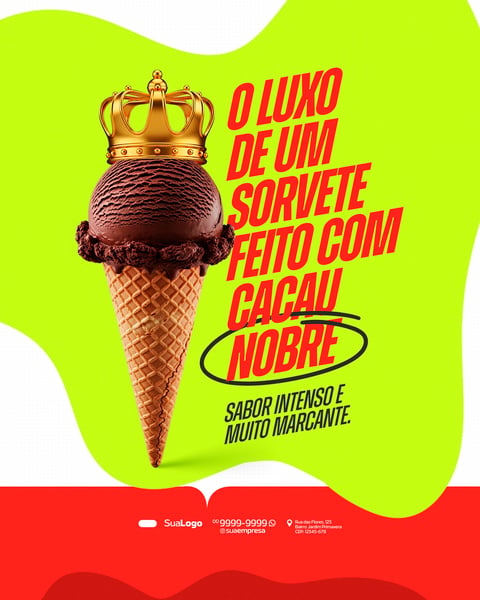 SORVETE NA CASQUINHA COLEÇÃO SOCIAL MEDIA PSD EDITÁVEL 3