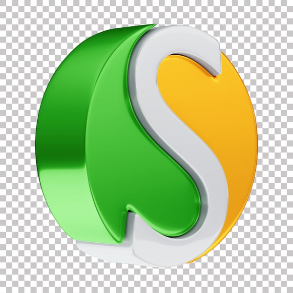 ASSET 3D LOGO SIMPLES NACIONAL CONTABILIDADE COM FUNDO ISOLADO 5