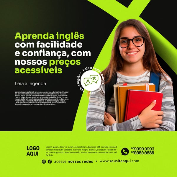 ESCOLA DE INGLÊS - PREÇOS ACESSÍVEIS