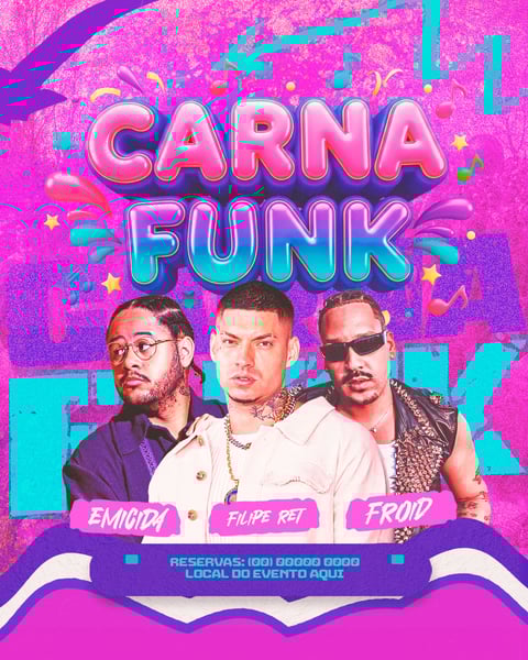 FLYER PARA EVENTOS CARNAFUNK 2 FEED