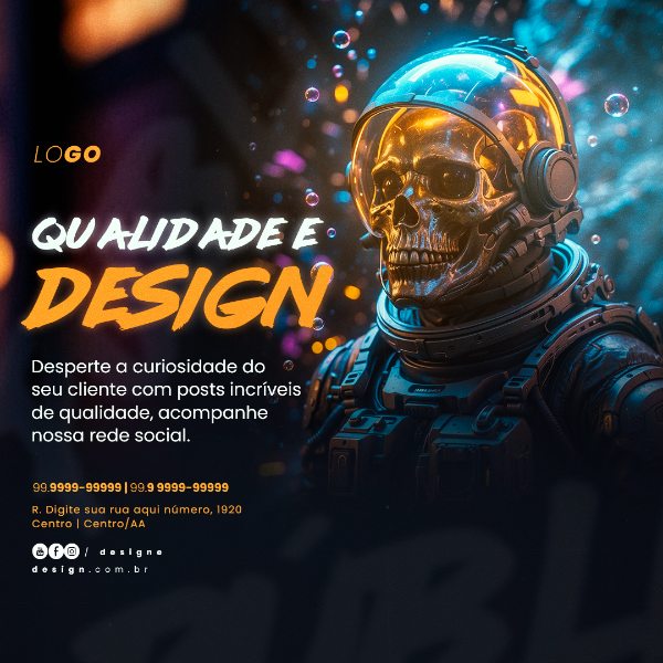 QUALIDADE E DESIGN SOCIAL MEDIA POST INSTAGRAM