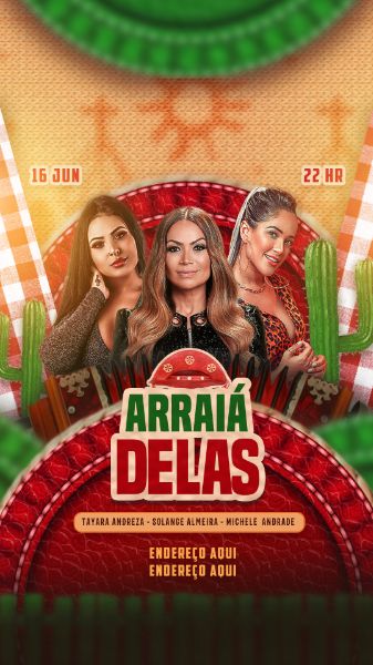 FLYER ARRAIÁ DELAS STORY