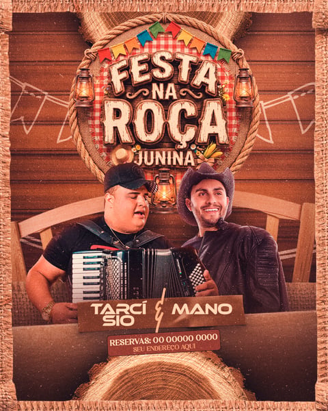 FLYERS PARA EVENTOS FESTA NA ROÇA FEED