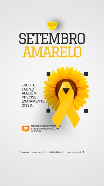 CAMPANHA SETEMBRO AMARELO FLYER STORY SOCIAL MEDIA 1