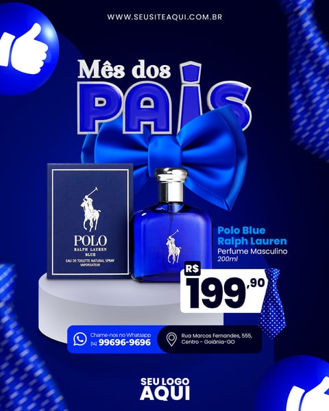 POST - FELIZ DIA DOS PAIS - PERFUME POLO BLUE