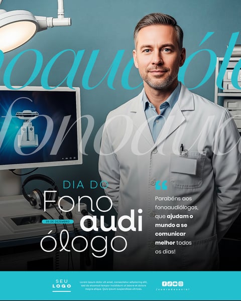 DIA DO FONOAUDIÓLOGO 09 DE DEZEMBRO SOCIAL MEDIA PSD EDITÁVEL 5