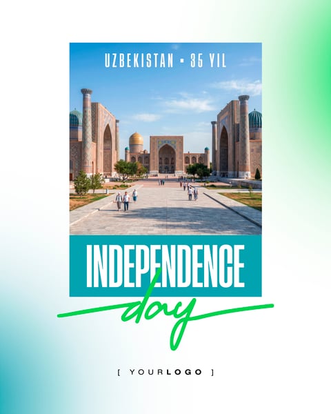 UZBEQUISTÃO INDEPENDENCE DAY SOCIAL MEDIA PSD EDITÁVEL 2