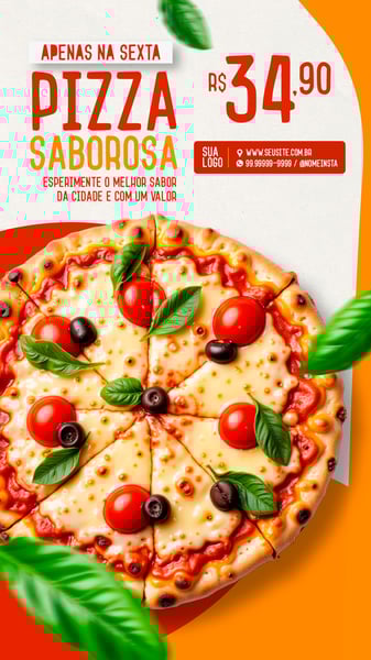 STORY PIZZA SABOROSA PIZZARIA SOCIAL MEDIA PSD EDITÁVEL