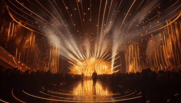 BACKGROUND COM LUZES E LED PALCO SHOW EVENTO PARA COMPOSIÇÃO SOCIAL MEDIA PLANO DE FUNDO