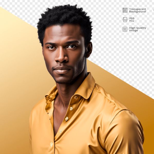 HOMEM COM CAMISA AMARELA