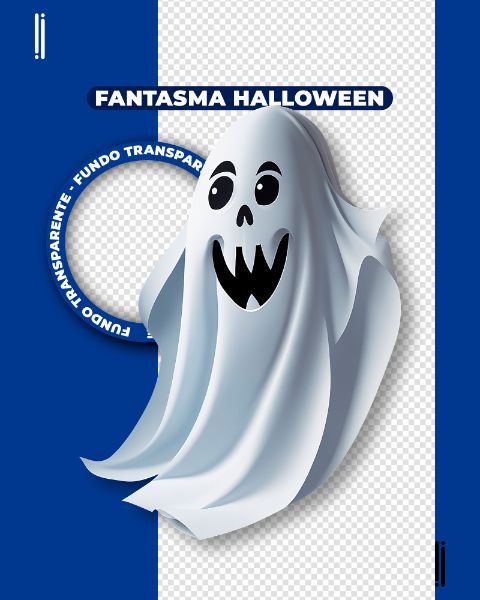 FANTASMA HALLOWEEN | IMAGEM SEM FUNDO | ELEMENTO 3D | PNG