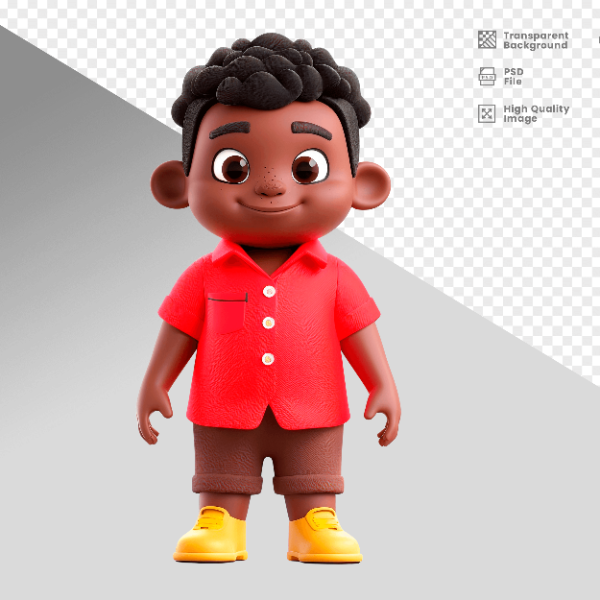 MASCOTE 3D PERSONAGEM PARA COMPOSIÇÃO