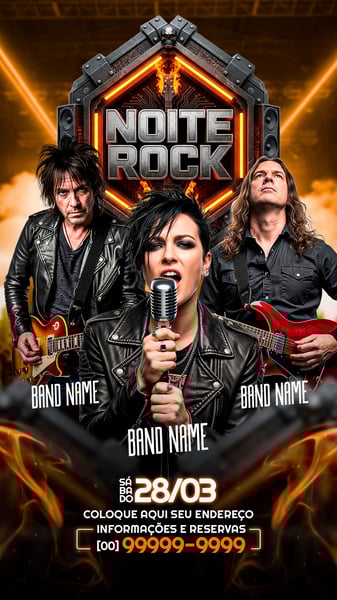 FLYER STORY EVENTO SHOW ROCK SOCIAL MEDIA PSD EDITÁVEL 10